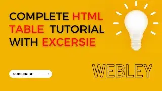 HTML5 Tutorial: How to create HTML Table | HTML table tutorial