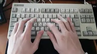 Realforce 91U (Topre variable-weight) typing sounds.