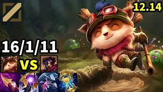 Teemo Mid vs Viktor - KR Grandmaster | Patch 12.14