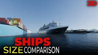 Ship Size Comparison 3D | 3D Real Scale | Ship Comparison 3D