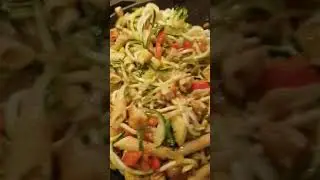 Zucchini (zoodler) veggie dish