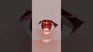Speedpaint: The Fiery Gaze | Red Luminous Eye#animeeye#mangaart#digitalpainting#speedpaint#short