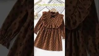 🎥 Winter Baby Girl Frock Design | Cute & CozyBrown Floral Baby Frock | #fashion #cute #short#girl#