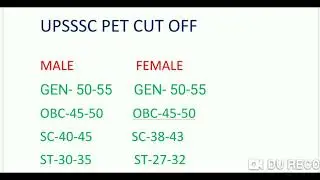 UPSSSC PET EXAM 2021 IUPSSSC PET EXPACTED CUT OFF SHIFT WISE| Upsssc pet cut off| Pet safe score