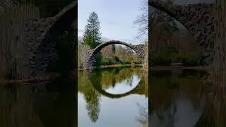 🇩🇪Rakotzbr&uuml;cke - the Devil&rsquo;s bridge in Gablenz, Germany. 🇩🇪 #shorts