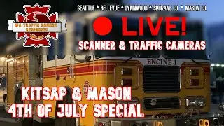 LIVE: Kitsap/Mason County WA Fireworks Mayhem | PulsePoint/Fire Scanner