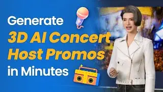 Stop Filming Concert Promos. Generate 3D AI Hosts in Minutes