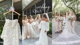 answering questions about our 30A, FL wedding