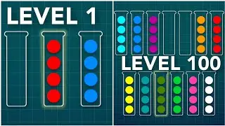 Ball Sort Puzzle Level 1 - 100 | Complete Level