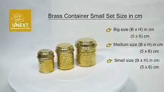 Brass 3 in 1 Container Mini Set 270