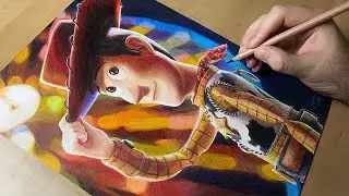 Drawing Woody - Toy Story 4 Artwork - Timelapse