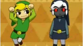 Toon Link and Dark Link Caramelldansen
