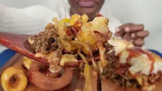 BBQ CHEESEBURGER SLIDERS || MUKBANG || ASMR