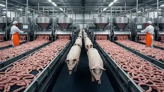 Inside the Pork Processing Factory: From Farm to Sausages & Ham (Full Process)