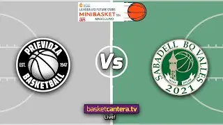 12M.  MBA PRIEVIDZA vs SABADELL BQ VALLÈS.- Por 5º/6º. Torneo Alevín masc. Future Stars La Roda 2024