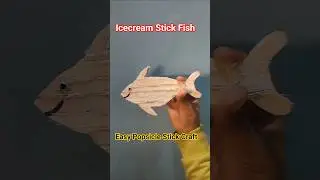 Easy Fish Diy With Popsicles | Handmade Simple Craft #shorts #viral #fish