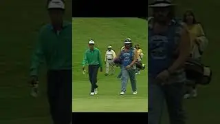 Tiger Woods and his Caddie in 1990