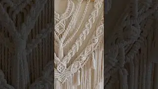 Large Macrame Wall Hanging! Full TUTORIAL on my channel. #macrame #macramewallhanging