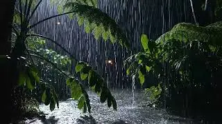 Deep Sleep Thunderstorm: Heavy Rain & Loud Thunder All Night