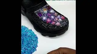 (Shorts: S. 3 Ep. 50) Crocs Shoes Glam Crystal Bling Diamond DIY. High End Luxury.