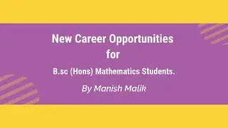 New Career Opportunities for Mathematics Lovers for B.sc Hons Mathematics Students | Alpha plus
