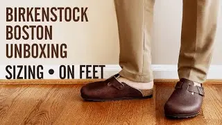 Unboxing | Birkenstock Boston With Natural Horween Leather (Quality, Sizing, & On Feet Look)