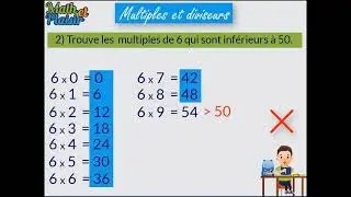 Multiples et Diviseurs Exercice 1