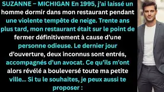 J’ai laissé un homme dormir dans mon diner pendant une tempête de neige en 1995 Trente ans plus tar