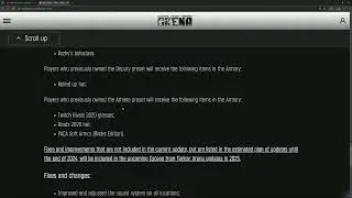 Escape From Tarkov Arena 0.2.5.0 Patch Notes and Updates 2024 -12-26