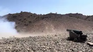 Shooting a civil war style canon with 4.5oz of black powder!