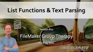 012: Value List and Text Parsing Functions: free training webinar for FileMaker Citizen Developers