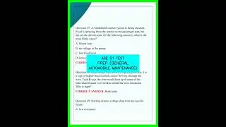 ASE G1 TEST PREP GENERAL AUTOMOBILE MAINTENANCE video