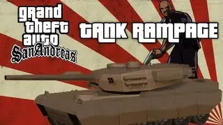 GTA San Andreas: Tank Rampage - Six Star Wanted Level!