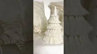 Урок по изготовлению рождественской елки в стиле бохо из макраме #рождество #макраме #рождествосв...