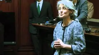 Justice Beth Robinson Thanks Gov. Shumlin at Ceremony