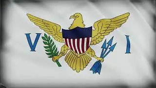 U.S. Virgin Islands Flag &ndash; 1 Hour Loop | US Territory Flags Series