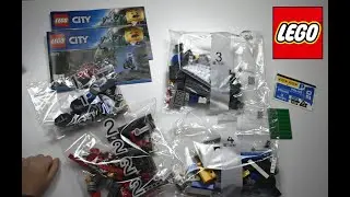 LEGO CITY POLICE 60172 DIRT ROAD PURSUIT built by a 4 years-old kid Unboxing Speed Build & Review