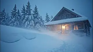 🌬️ Snow and Wind in the Winter Forest | Deep Relaxation and Peaceful Natural Surroundings