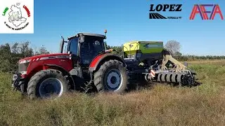 MASSEY FERGUSON 8690 | SKY easy drill 6000 | Sod seeding | Semina su sodo con controllo semina
