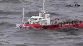 rc Offshore Ship AZIZ   fighting big waves! 🌊🚤🎬