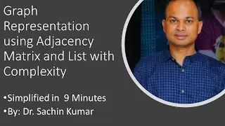 Graph Representation Using Adjacent Matrix  and Adjacency  List with Complexity