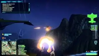 Planetside 2 Karma's battle galaxy - Karma get 12 kills by ramming enemy galaxy