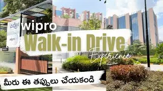 ￼ walk in Drive in Wipro. ￼￼ a day in my life.