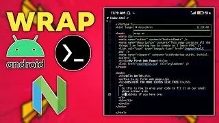 DO THIS to WRAP your CODE on TERMUX
