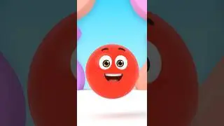 Red vs Blue Jumping Ball 🔴🔵 | Fun 3D Cartoon Color Game for Kids #shorts