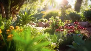 Sunny Mediterranean Garden Ambience for relax, work, study, or sleep