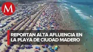 Cerca de 300 mil turistas han visitado playa Miramar, en Tamaulipas