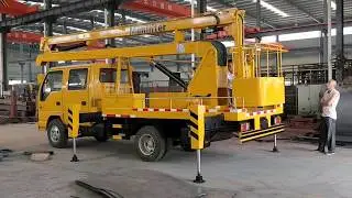 How to operate ISUZU 16m aerial platform trucks?