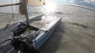 Dart 18 Solo Sailing in November at Rust