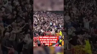 Passionate Millwall Grandpa Forgets His Walking Stick During Charlton Derby &ndash; Unbelievable Moment!